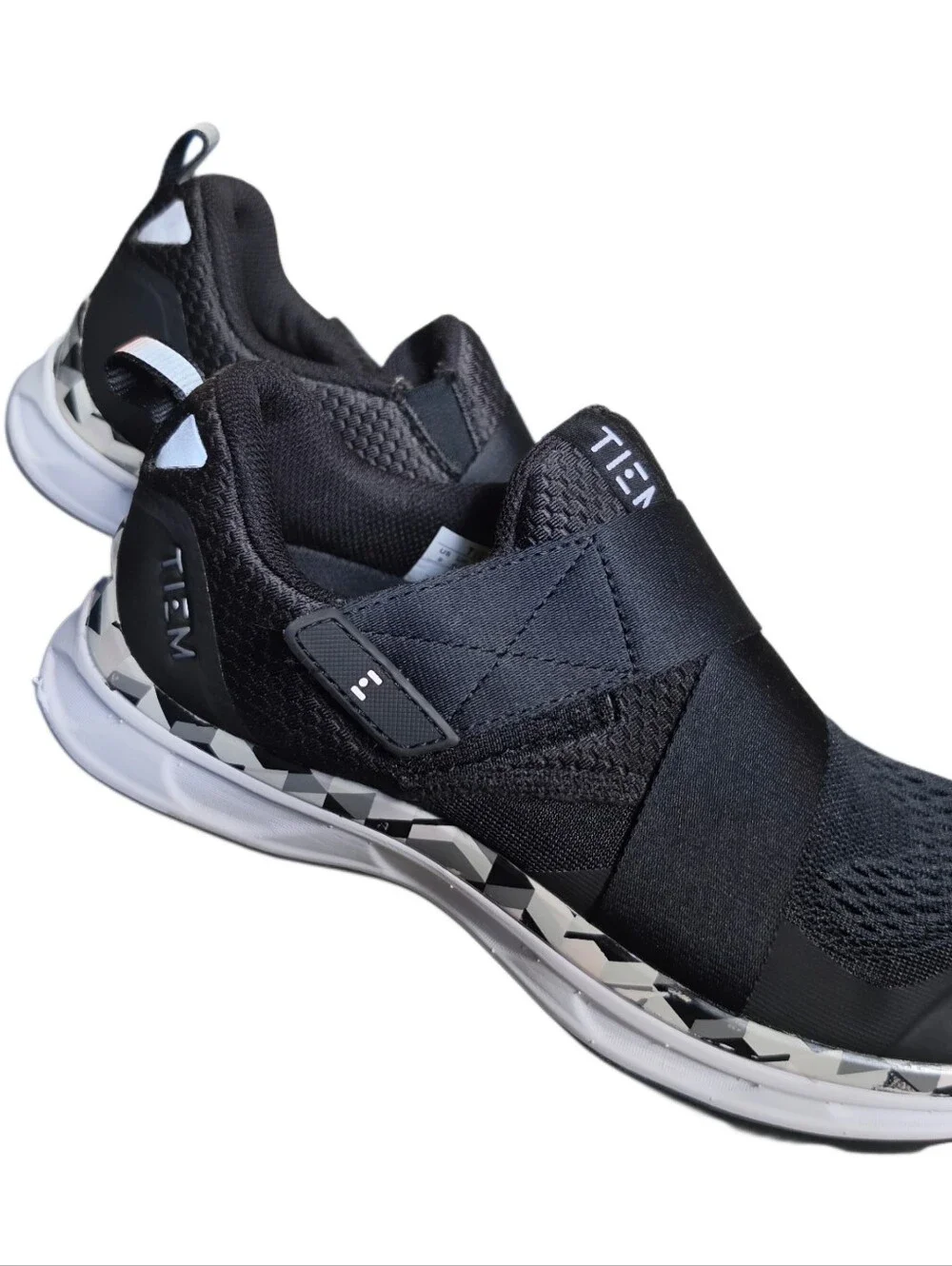 TIEM Black Slip-On Athletic Shoes for Women